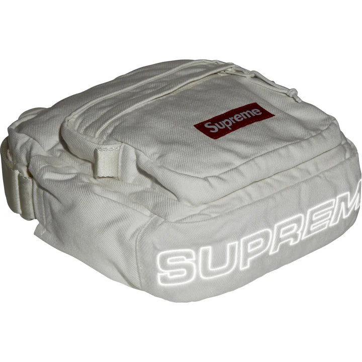 Supreme Denim Shoulder Bag (White)