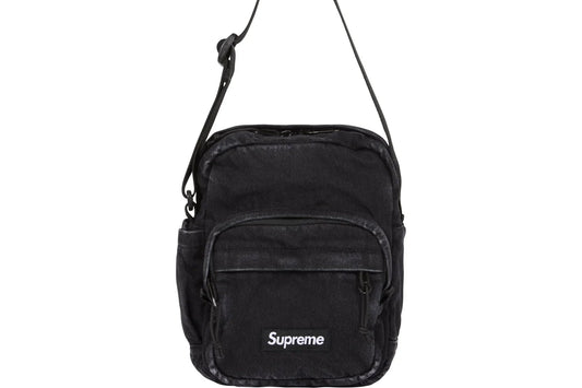 Supreme Denim Shoulder Bag (Black)