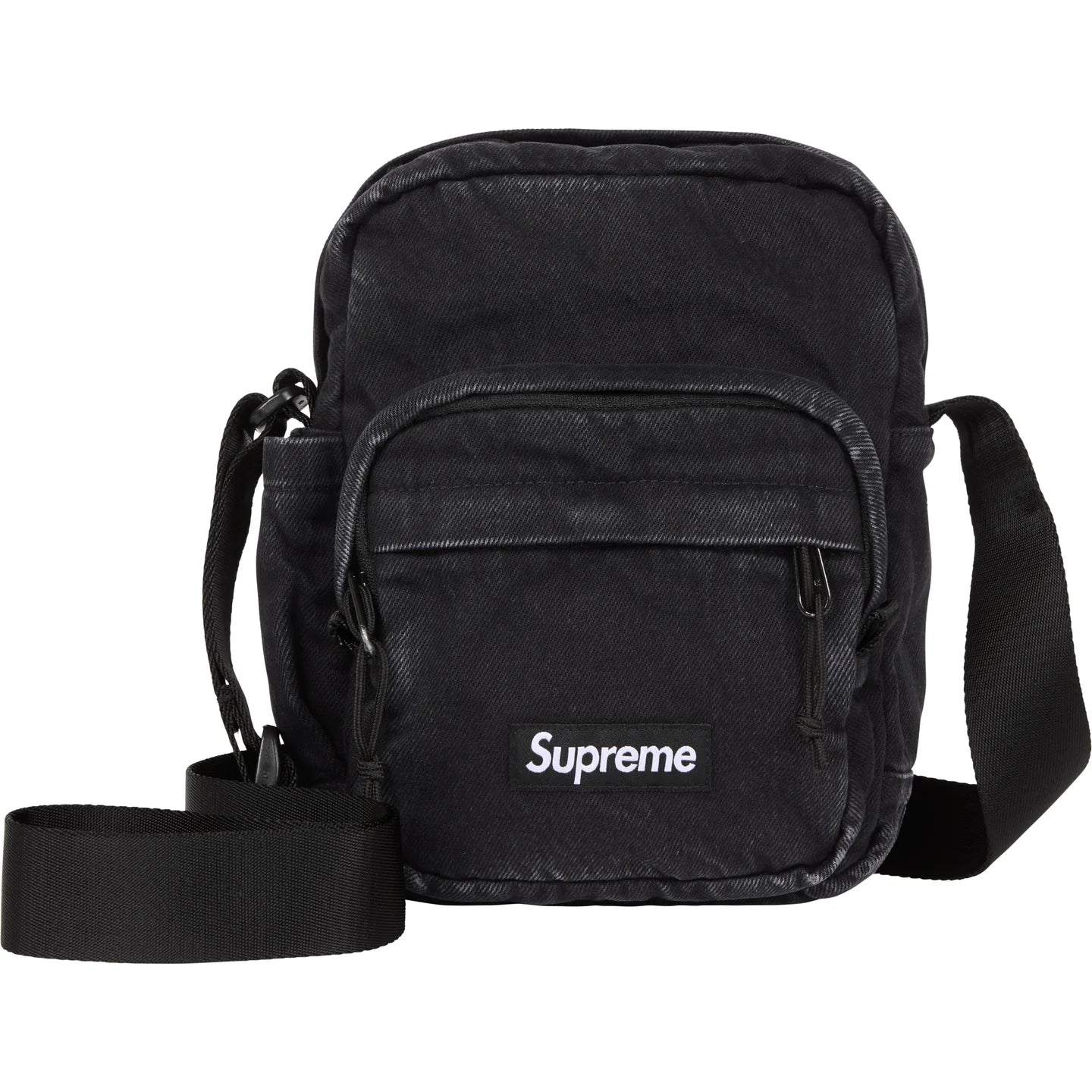 Supreme Denim Shoulder Bag (Black)