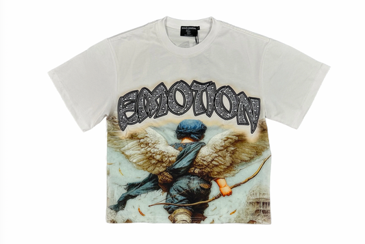 Mixed Emotion White Arc Angel Tee