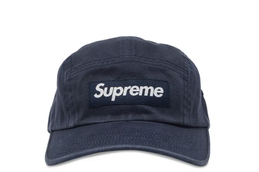 Supreme Washed Chino Twill Camp Cap (Navy)