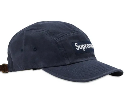 Supreme Washed Chino Twill Camp Cap (Navy)