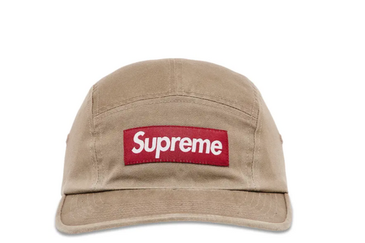 Supreme Washed Chino Twill Camp Cap (Tan)