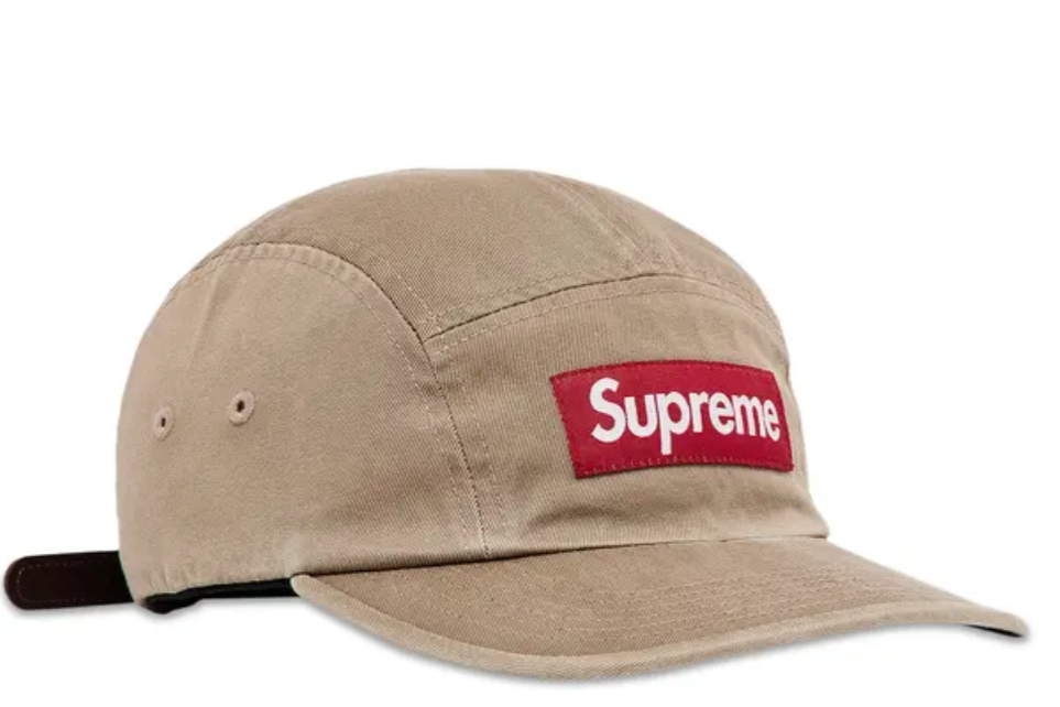 Supreme Washed Chino Twill Camp Cap (Tan)