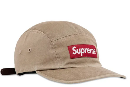 Supreme Washed Chino Twill Camp Cap (Tan)