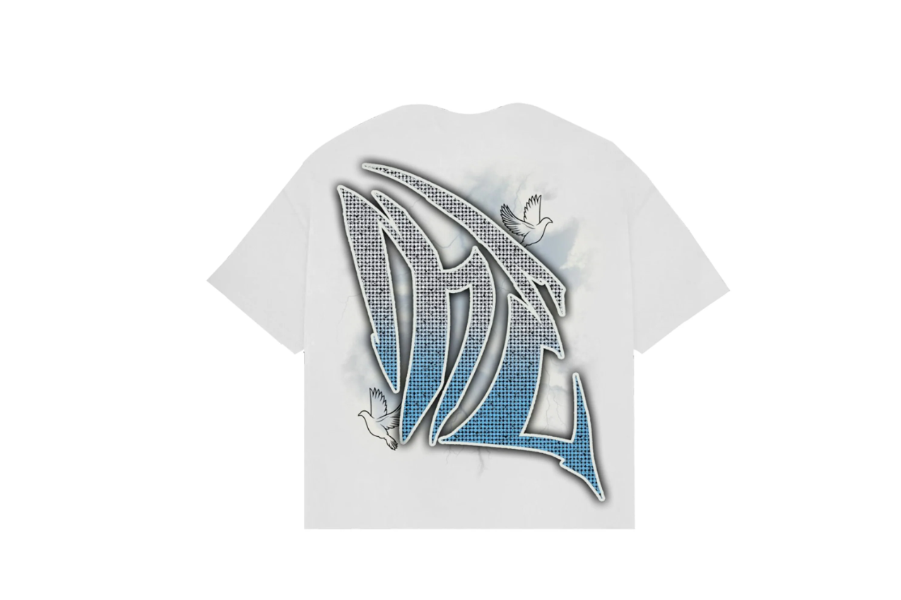 Mixed Emotion White Dove Rhinestone Tee
